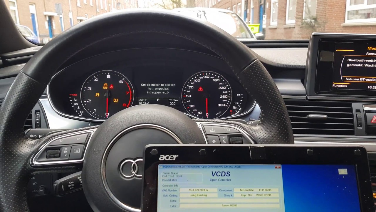 Audi A6 c7 Needle Sweep / Gauge test VCDS coding mod Автомобильный